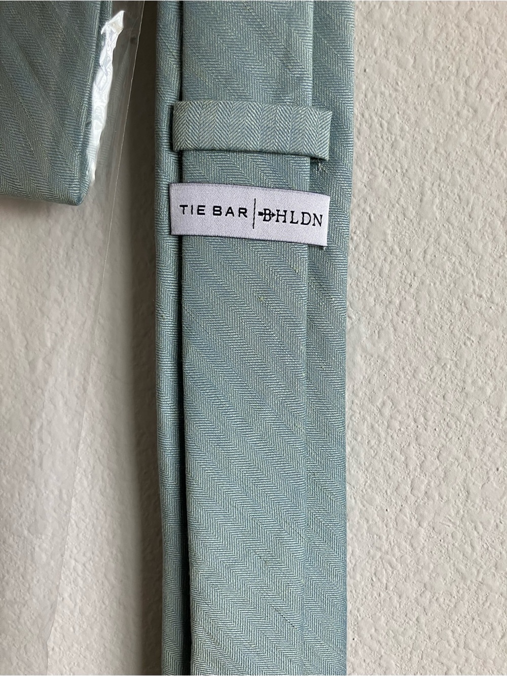 NEW The Tie Bar Bhldn Linen Row Morning Mist Tie Mens Size Skinny 2026-714 - Picture 5 of 5
